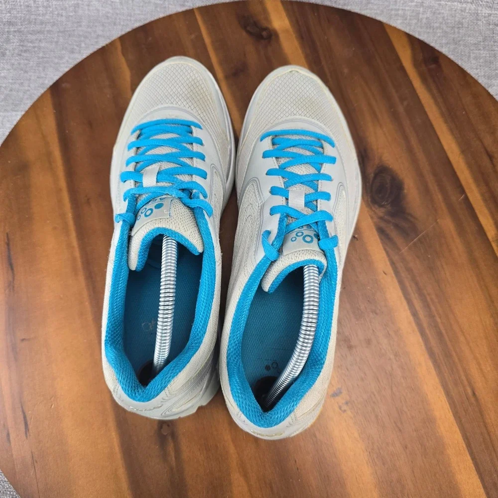 Aero Astra LT Grey Turquoise‎ Blue Vibram Walking Shoes Womens 11 Medium PO 3550